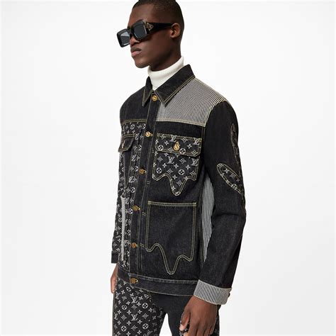 lv denim jacket mens|louis vuitton jean jacket men.